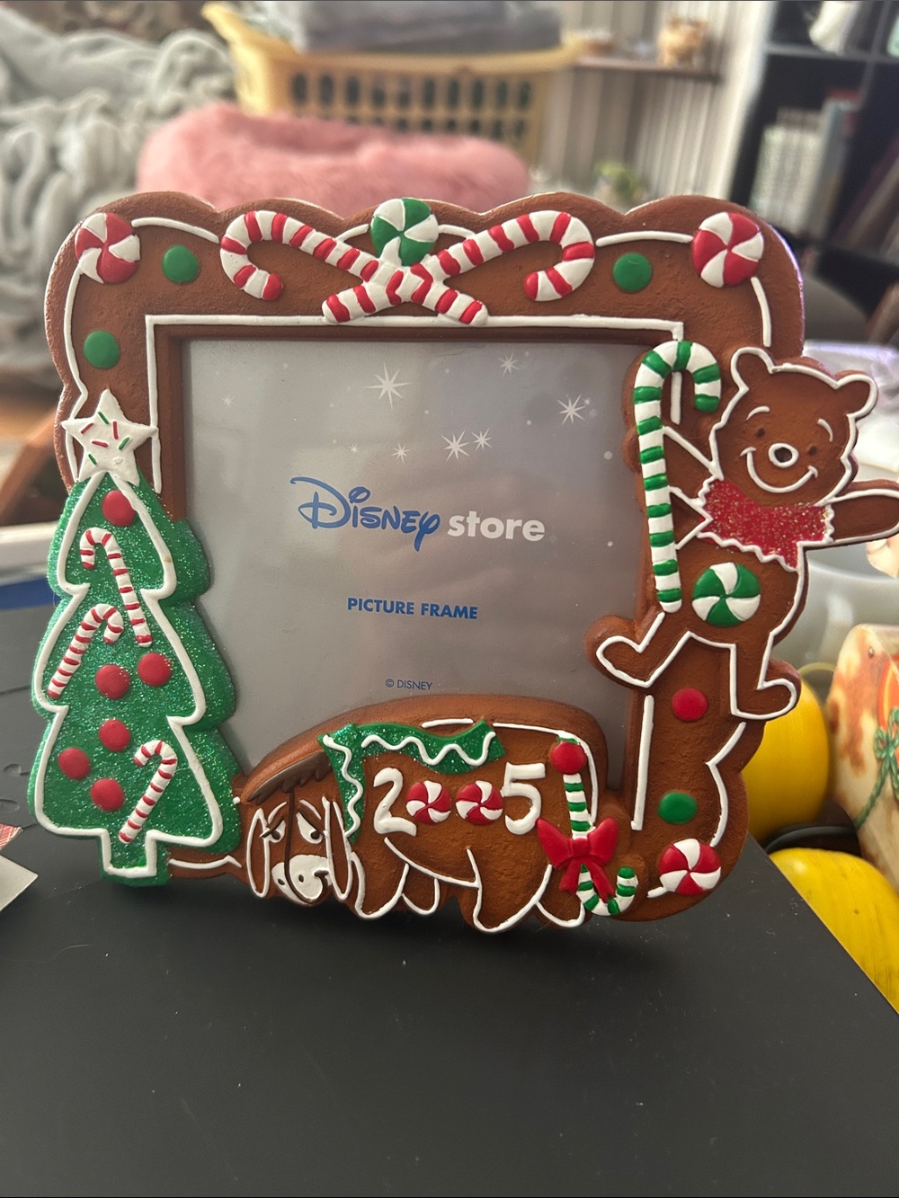 Disneys Ginger Bread Winnie the Pooh and Eeyore picture frame from 2006